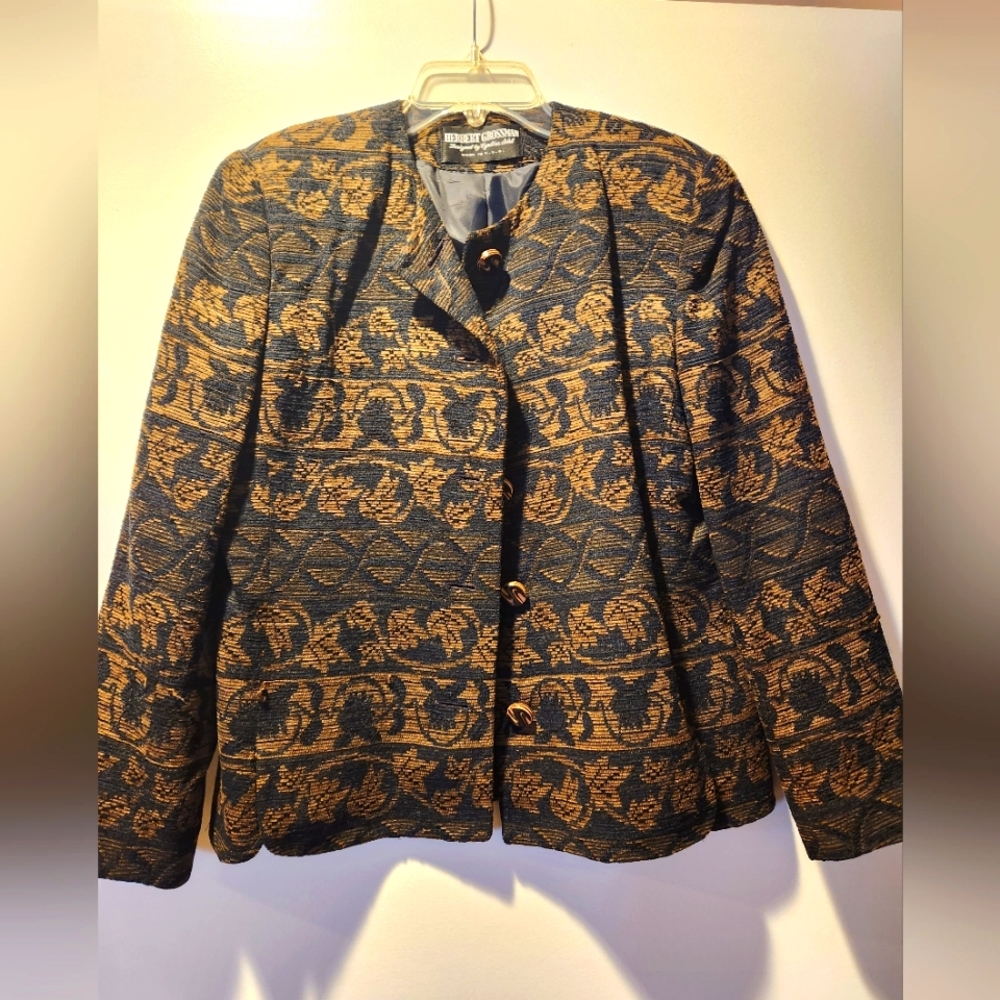 Black and brown jacket. Size 10